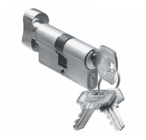 Kich 100mm Mortice Pin Cylinder Lock Secure Ultima Key & Knob, PC55KN100